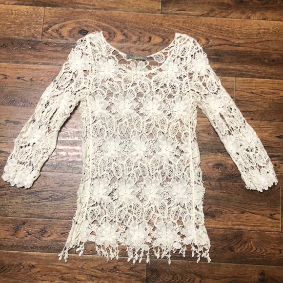 finn & clover Tops - Finn & Clover Crocheted Boho Top